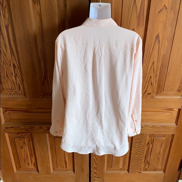 GO Silk Blush Pink Button Up Blouse - Picture 5 of 12